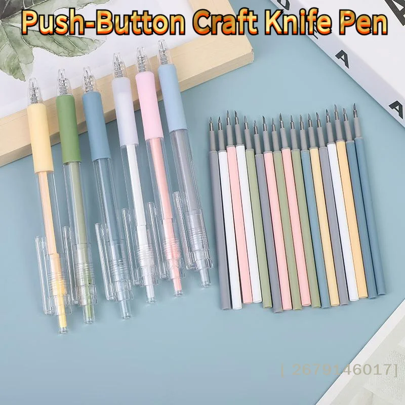 

Нож-резак Safety Craft — выдвижной мини-нож с кнопкой для скрапбукинга, рукоделия, моделирования и DIY〔YY26〕