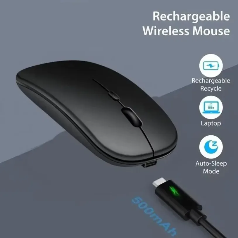 

Wireless Rechargeable Gaming Mouse Portable Ergonomic Quiet And Magical Suitable For Portable Computers Tablets IPAD Phone