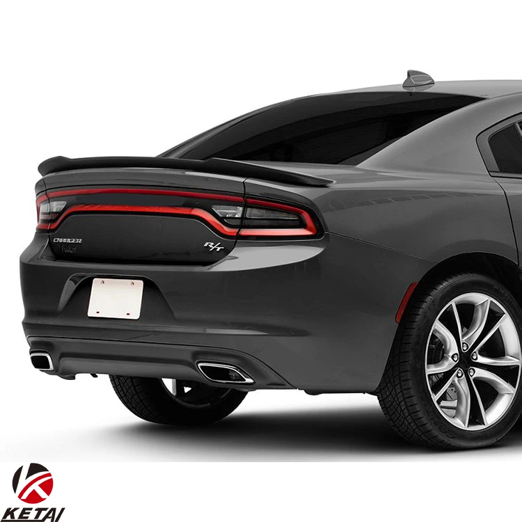 High Quality SRT ROCK Style Black Rear Wing Spolie For Dodge Charger SRT 2015-2022