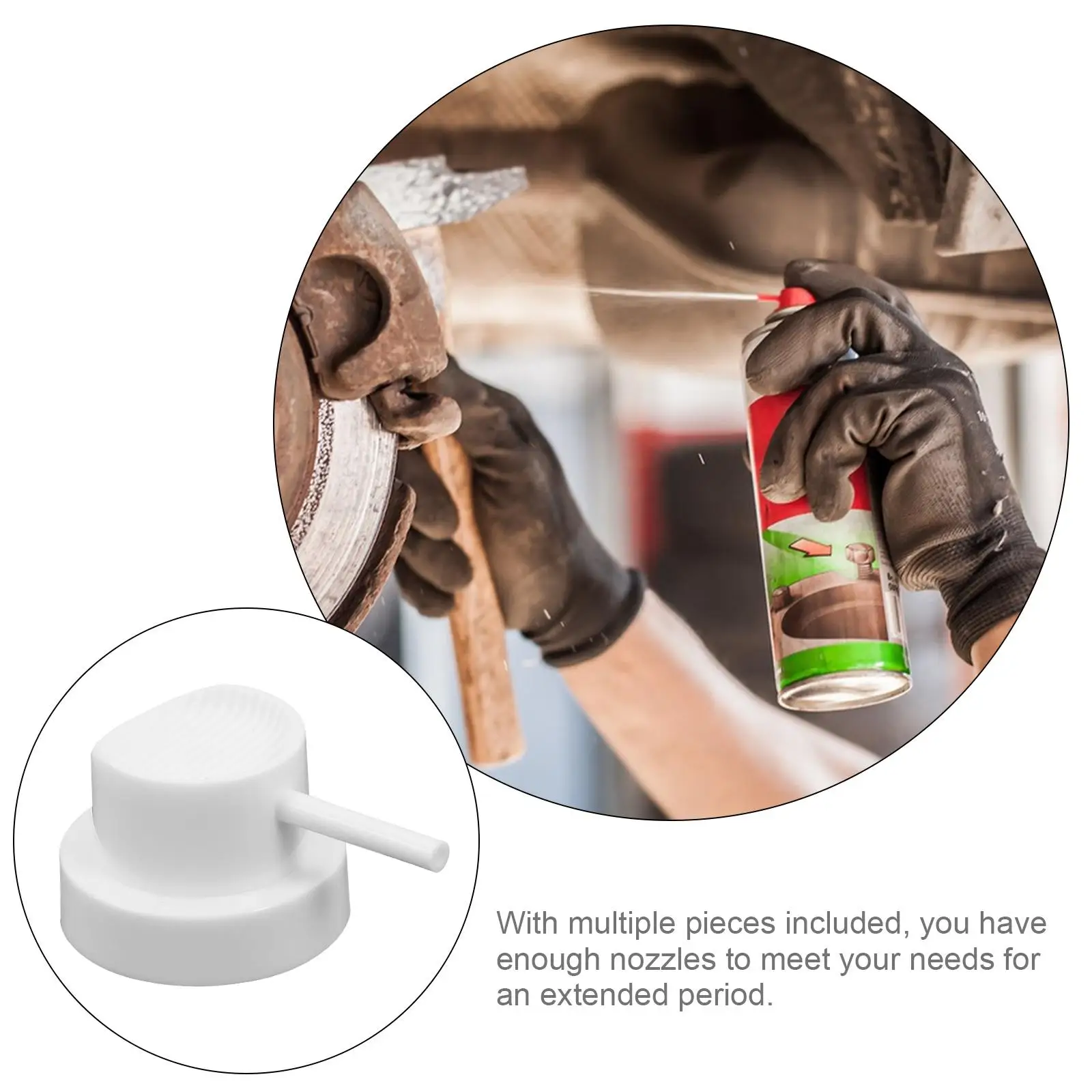 50 قطعة فوهة مزيل الصدأ ملحقات طلاء رذاذ بلاستيكية متينة لمشروع الهباء الجوي الناعم غطاء بديل جرافيتي #5