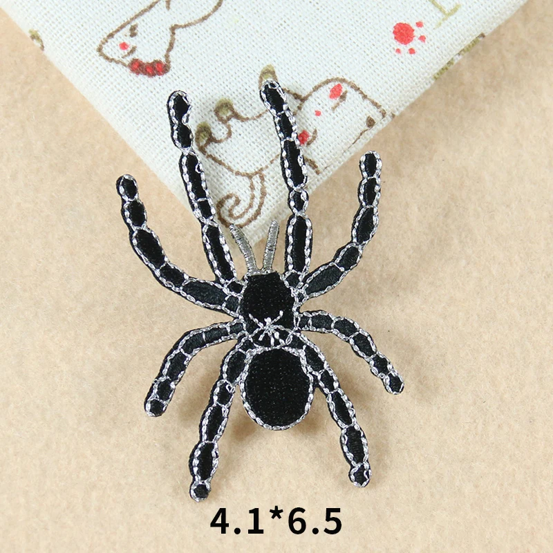 Rettile ricamo filo d\'argento spider geco panno pasta di fascia alta bordo bruciato accessori per abbigliamento per bambini foro patch paste