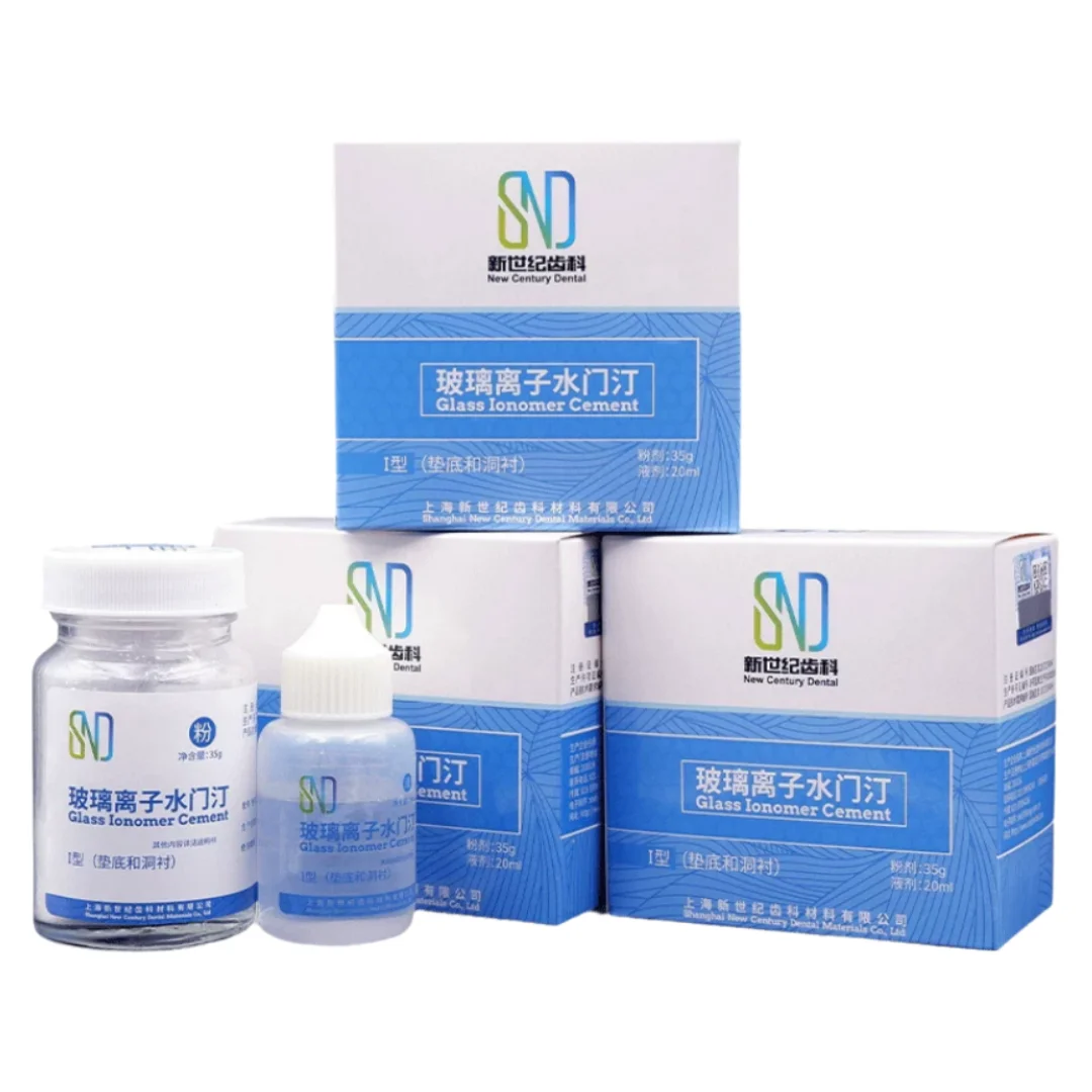 1box Glass Ionomer Filling Cement Powder Liquid Restorative Material Dental Cavity Restoration Fluoride Releasing Tooth Repair