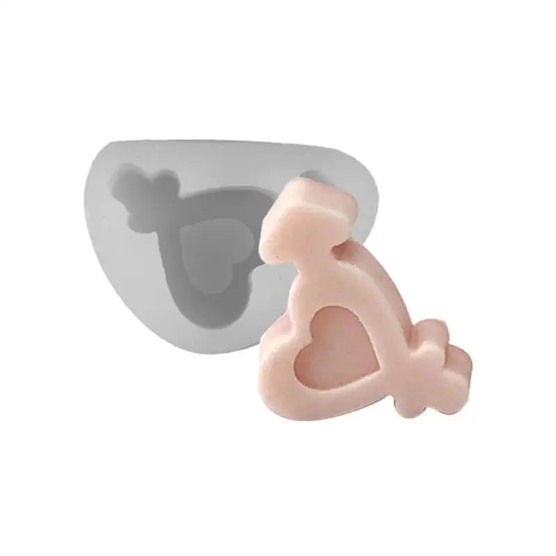 

G6KF Different Heart Silicone Molds Epoxy Resin Mold DIY Scented Mold Table Ornament Making Tool for Making Craft