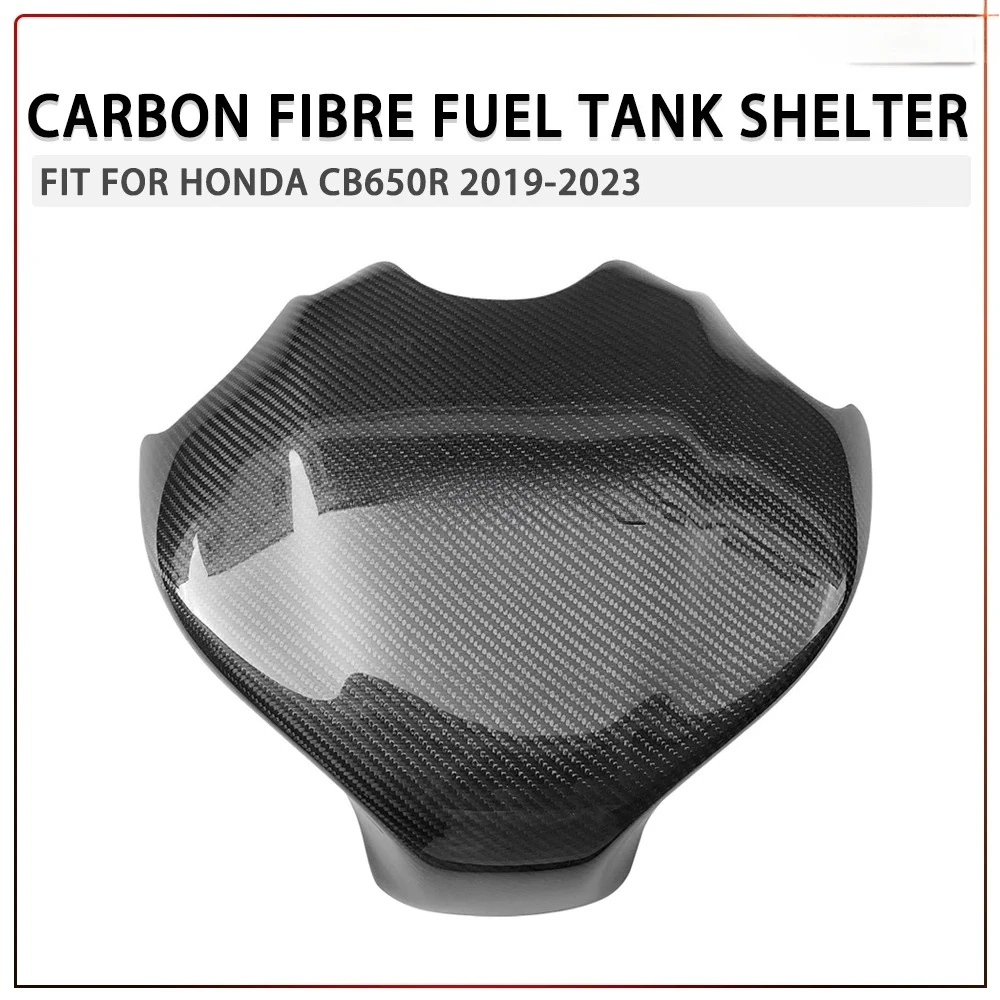 

Fit for Honda CB650R CBR 650 R 2019 2020 2021 2022 2023 CARBON FIBER Tank Cover Guard Motorcycle Oil Fuel Gas Tank Shelter
