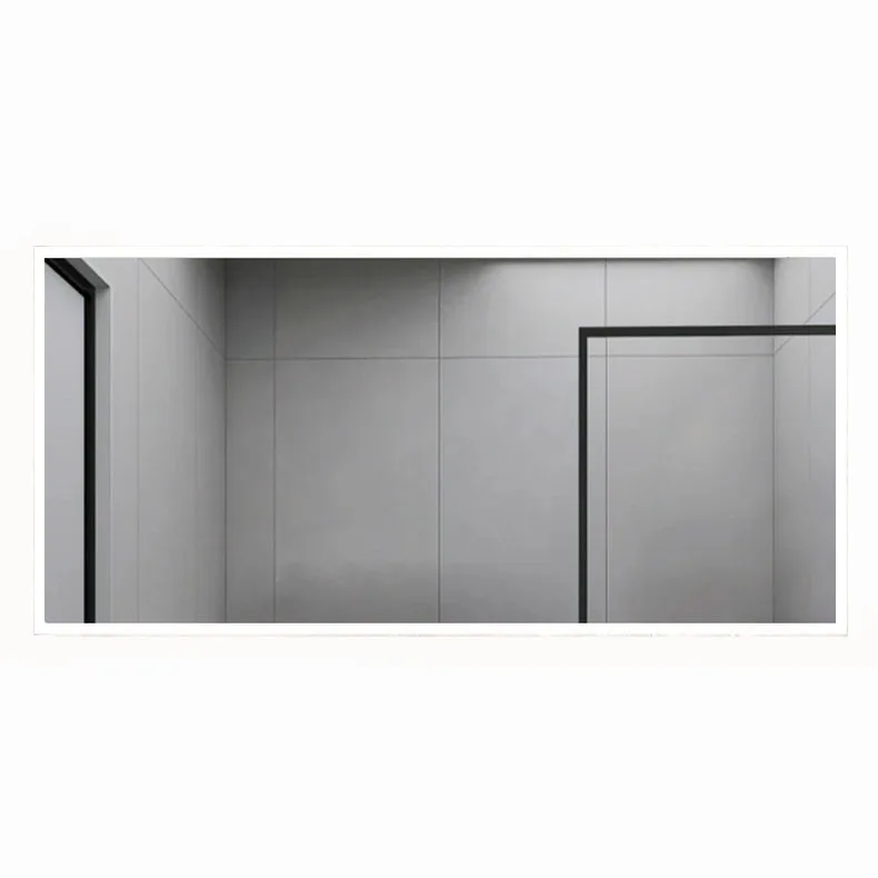 

Smart square bathroom mirror beauty salon wall-mounted mirror with lamp hotel bathroom defogging wall