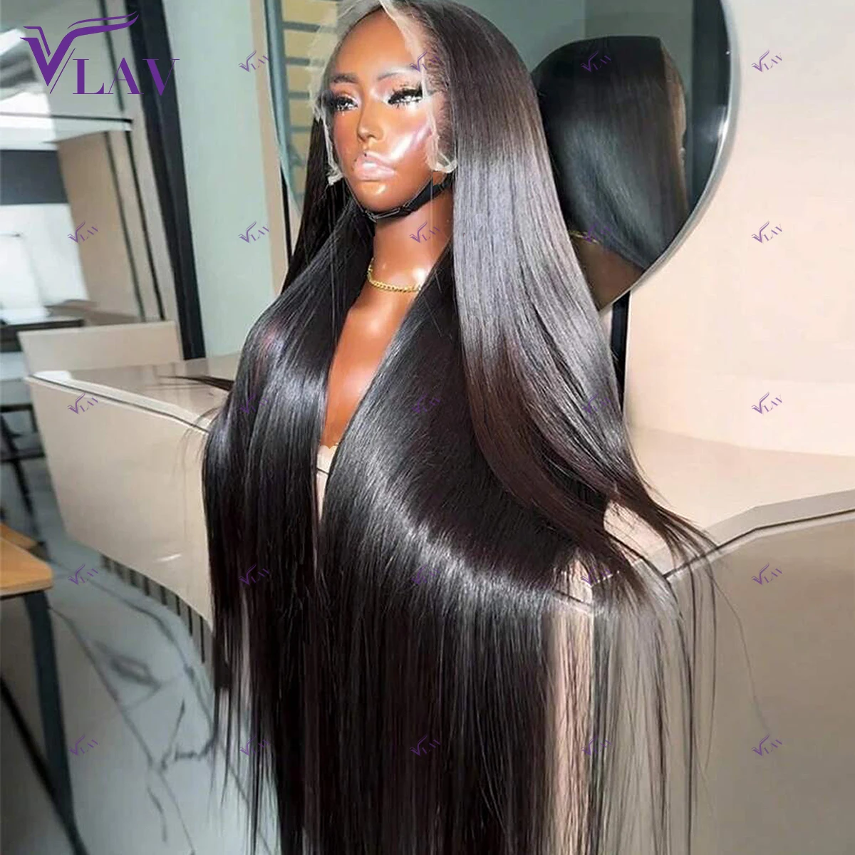 

5x5 Closure Glueless 360 HD Lace Front Human Hair Wigs For Black Women Straight 400 Density 13x4/13x6 Lace Frontal Brazilian Wig