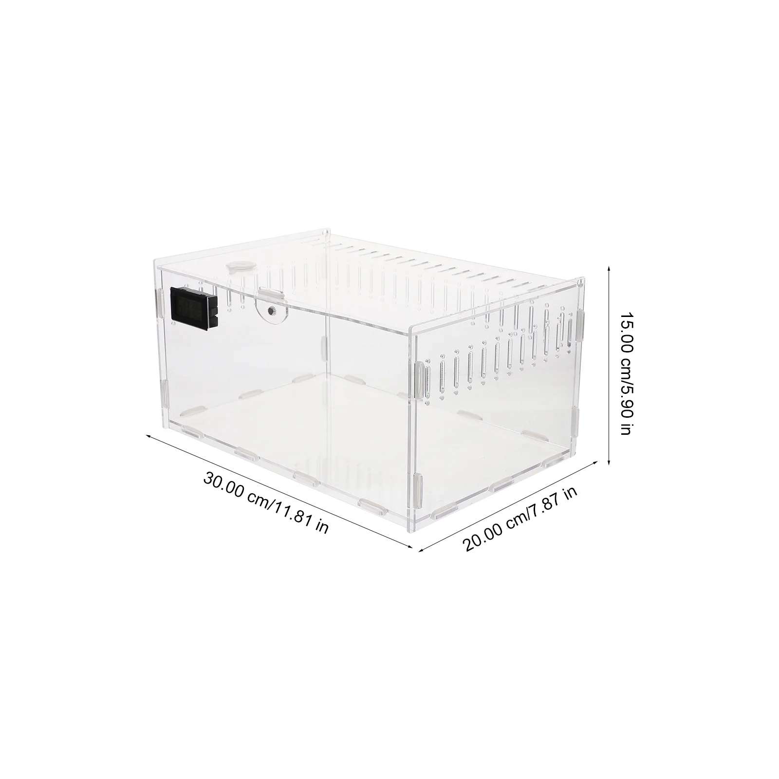 

Transparent Reptile Breeding Box Acrylic Material Durable Design Snakes Tarantulas Hermit Crabs Frogs Lizards