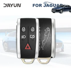 YAYUN 5 Buttons Smart Car Remote Key Fob Shell With Logo For Jaguar XF Fob 2007 - 2012 Housing Blanks Fob Case Cover Replaceme