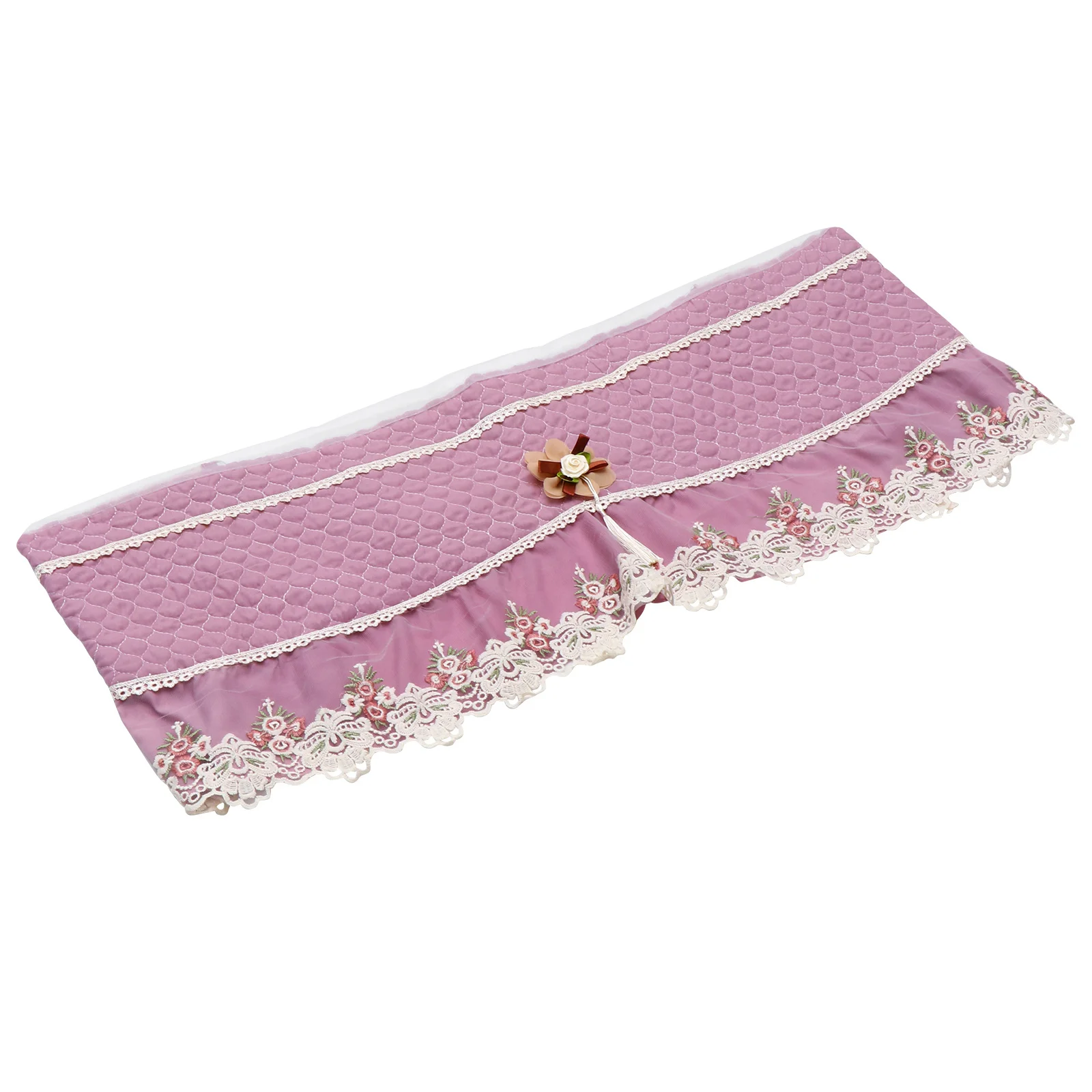 

Air Conditioner Indoor Cover Dust Proof Protective Lace Edge Simple Elegant Ac Decor Accessory For Home Use