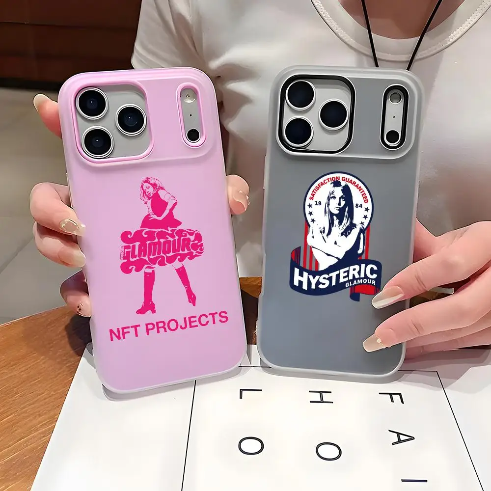 hysteric glamour official Phone Case 2-in-1 Detachable Clear with Card Holder for iPhone 12-17 Soft Multi-Color view 2