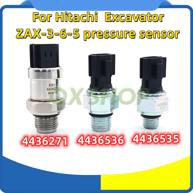 For Hitachi Excavator ZAX120/200/250/300-3-5-6 hydraulic pump、dispensing valve、Front end pressure sensor 4436271/4436536/4436535