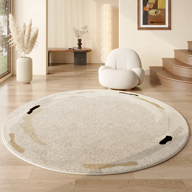 French Style Carpets for Living Room Fluffy Soft Study Rug Irregular Shapes Bedroom Decor Carpet Thick Plush Cloakroom Floor Mat