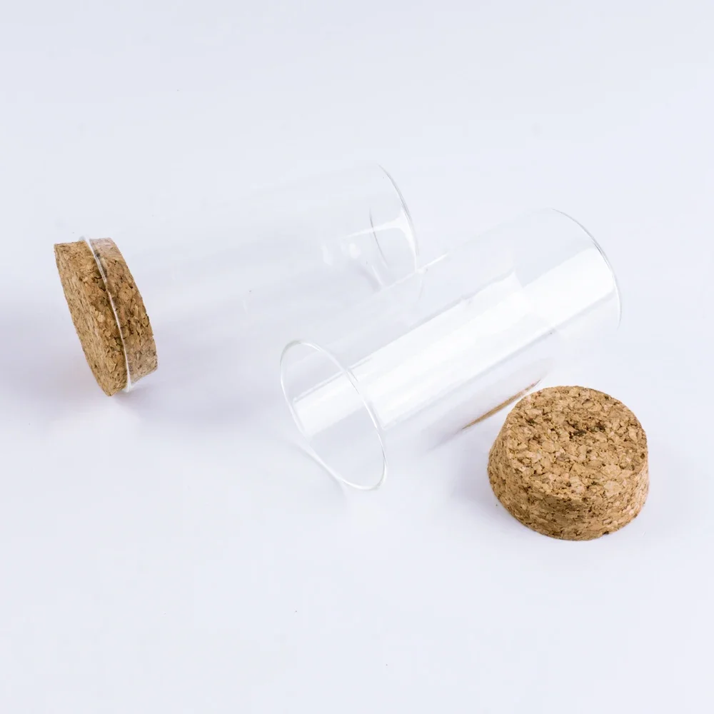 Glass Bottle with Cork Stopper, Mini Spice Bottles, Container, Small Vials, Tiny Bottles, DIY Jars, 90x47mm, 120ml, 6 PCs/Lot