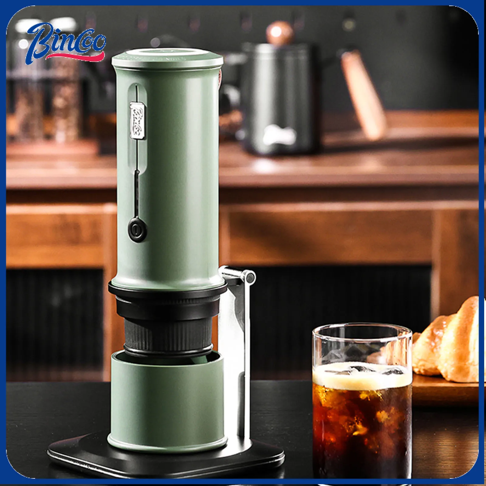 BINCOO H2Pro Portable Coffee Machine Capsule Coffee Machine Compact Electric Espresso Extractor,3 IN 1 Espresso Coffee Maker