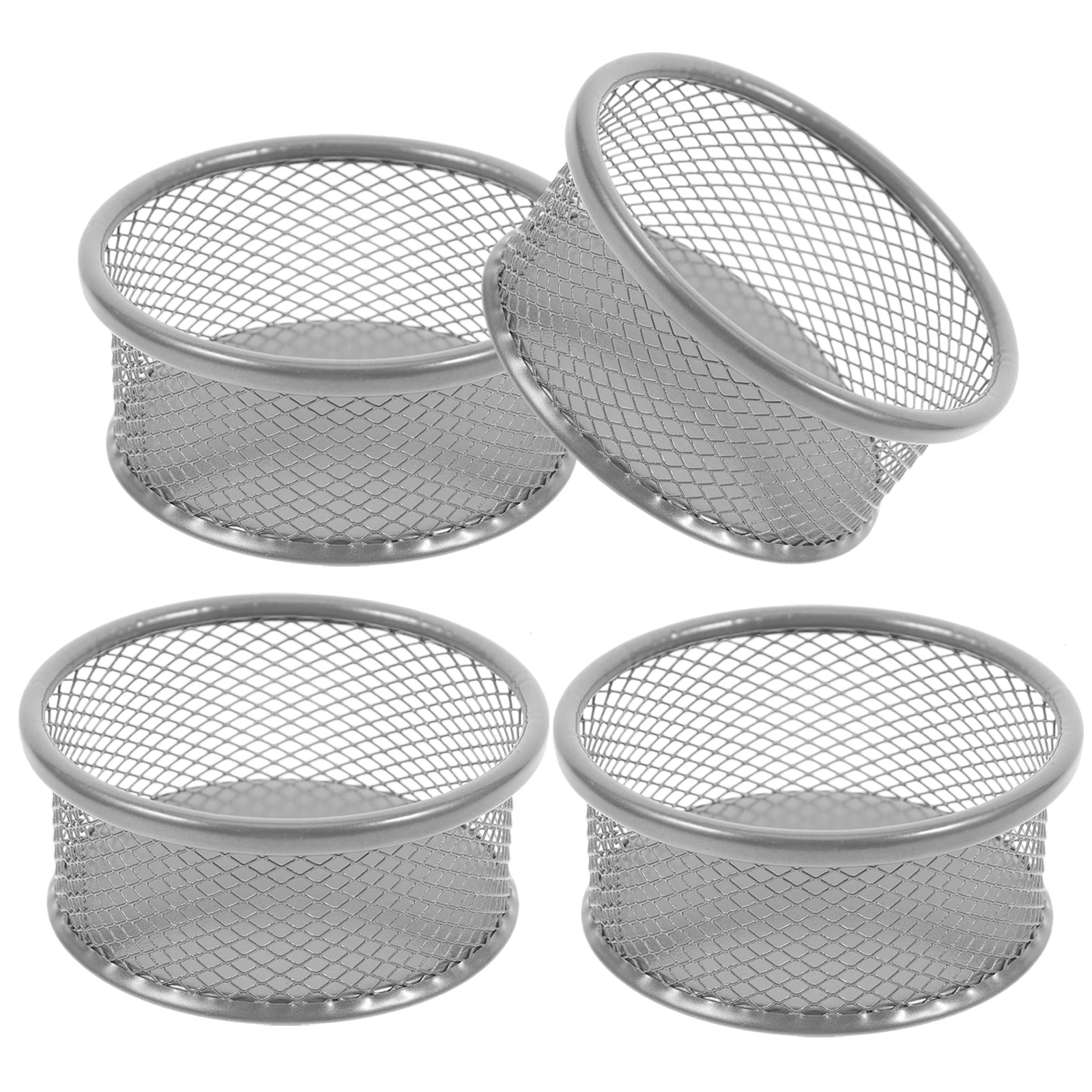 

4pcs Paperclip Holders Sundries Holders Magnetic Paper Clip Holder Rose Gold Office Supplies Container Desktop Organizer Boxes