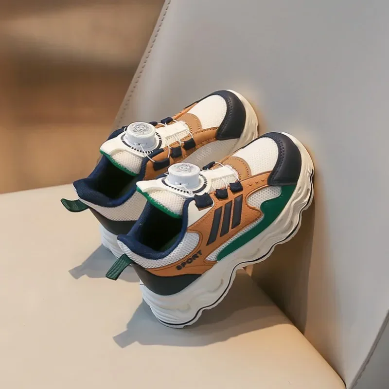 

Лето 2026, новая детская спортивная обувь в полоску, повседневные кроссовки для девочек, дышащая студенческая обувь с сеткой для мальчиков