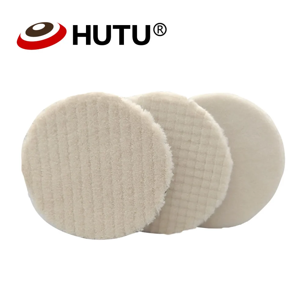 HUTU 5 Inch Japan Wool Polishing Pad For Body Polishing Wool Wheel For Car Polisher Wool Scouring Pad Polish For Car