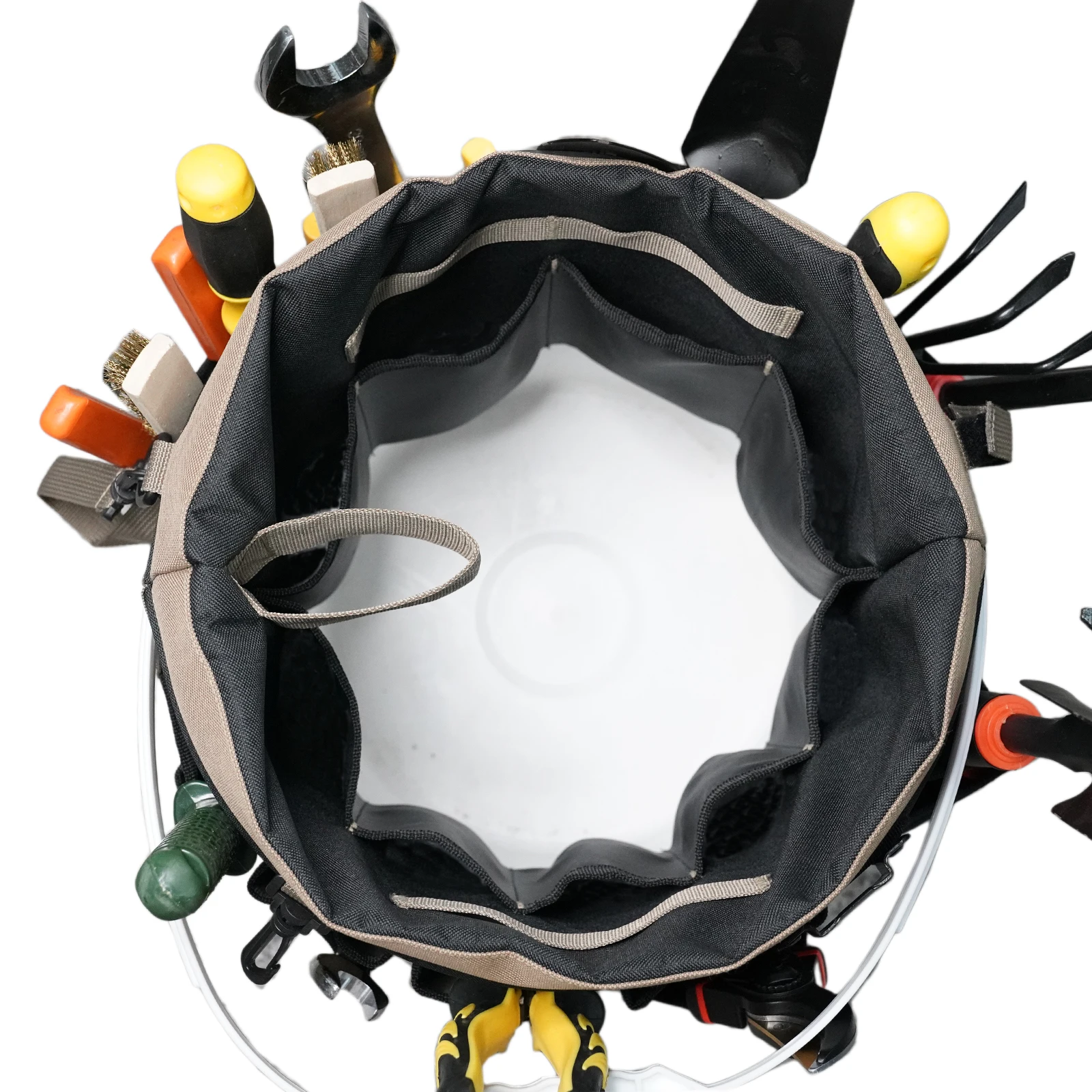 5 Gallon Bucket Organizer Tote Bag Toolkit Bag Garden Tool Kits 35 Storage Pocket Tool Organizer Waist Packs Tool Bag