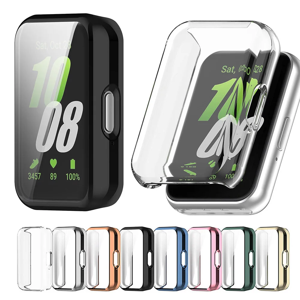 Casing pelindung TPU lembut untuk Samsung Galaxy Fit 3 aksesori penutup bumper pelindung layar cakupan penuh