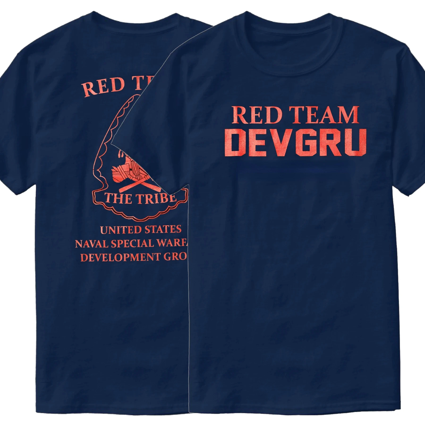 Naval Seals NSWDG Seal Team 6 The Tribe Red Squad T-Shirt O-Neck Short Sleeve Summer Casual Mens