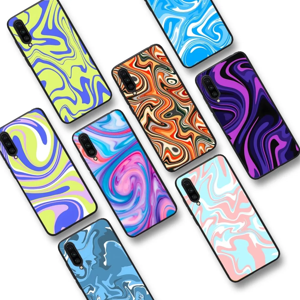 Abstract Swirl Pattern iphone case For Xiaomi Mi 5X 8 9 10 11 12 lite pro 10T PocoX3pro PocoM3 Note 10 pro lite