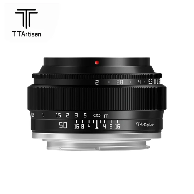 TTArtisan 50mm F/2 F2 Full frame Camera Lens Mirrorless for Nikon Z Canon RF E-card  M4/3  Fuji XF Canon EF-M L-mount Mount