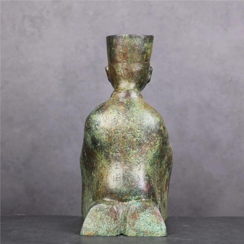 Tongxiangde الدعائم الزخرفية البرونزية القديمة للفيلم والتلفزيون، مجموعة المتحف المتخصصة مصباح فتاة خادم الركوع #5