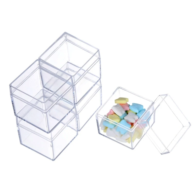 12pcs Clear Candy Box Treat Gift Boxes Container Organization Organizers