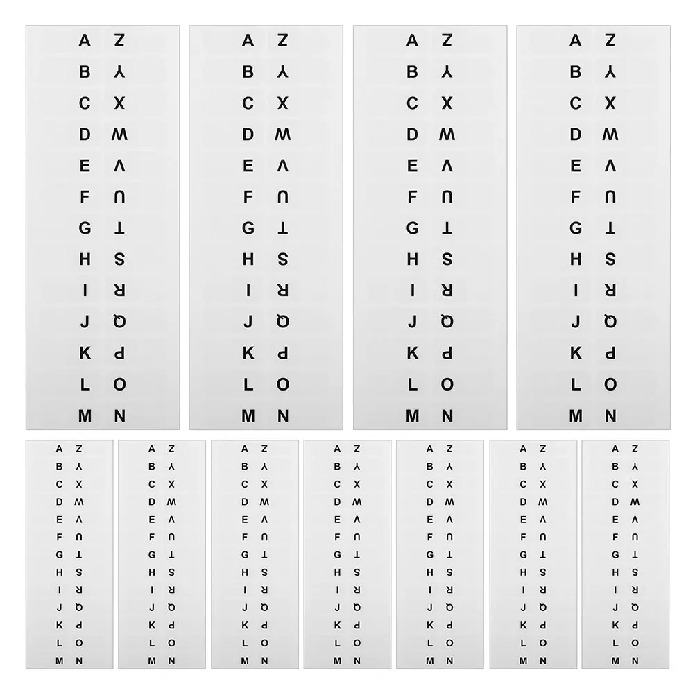 

10 Sheet Tab Labels Stickers -Z Letter Book Note Markers Strong Adhesion Book Annotation Supplies Reliable