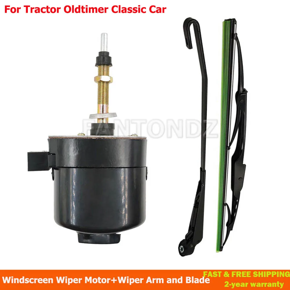 

Windscreen Wiper Motor 105° Arm Blade Wiper Motor Universal For Tractor Boat Oldtimer Classic Car 12V NEW