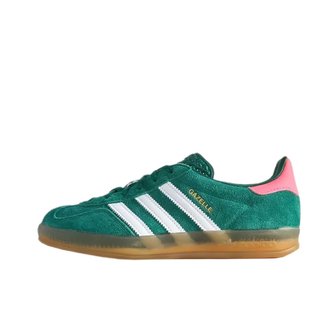 adidas originals GAZELLE Indoor Comfort Low Top Men's and Women's Board Shoes White Green