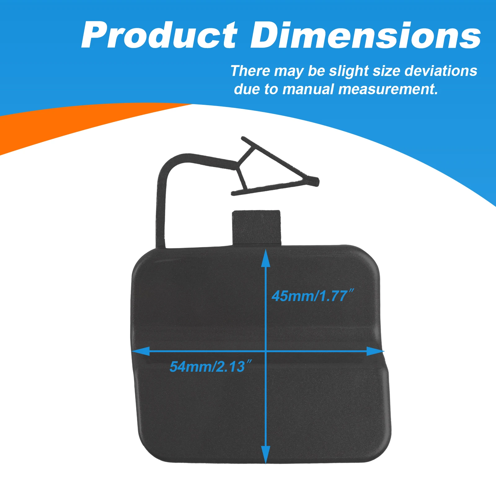 المصد الخلفي سحب هوك غطاء غطاء سحب العين لشركة فولكس فاجن باسات CC اكسسوارات 2013 2014 2015 2016 2017 3C8807441A 35D807441 #3