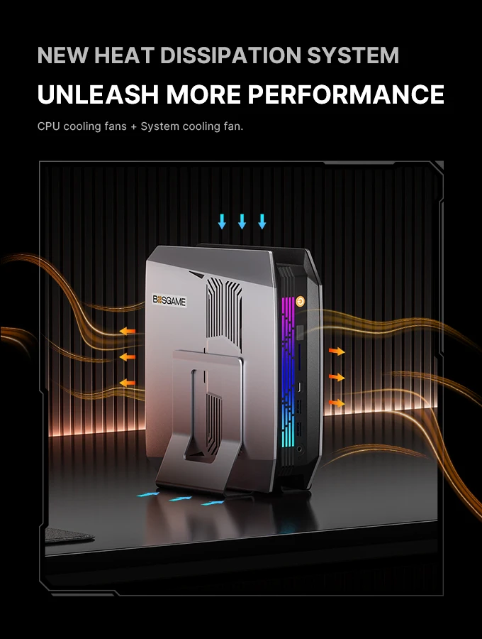 Bosgame M5 Gaming AI Mini Desktop Ryzen AI Max+ 395 Desktop Computer WIFI 7 PC 96G128G LPPDDR5 2TB SSD