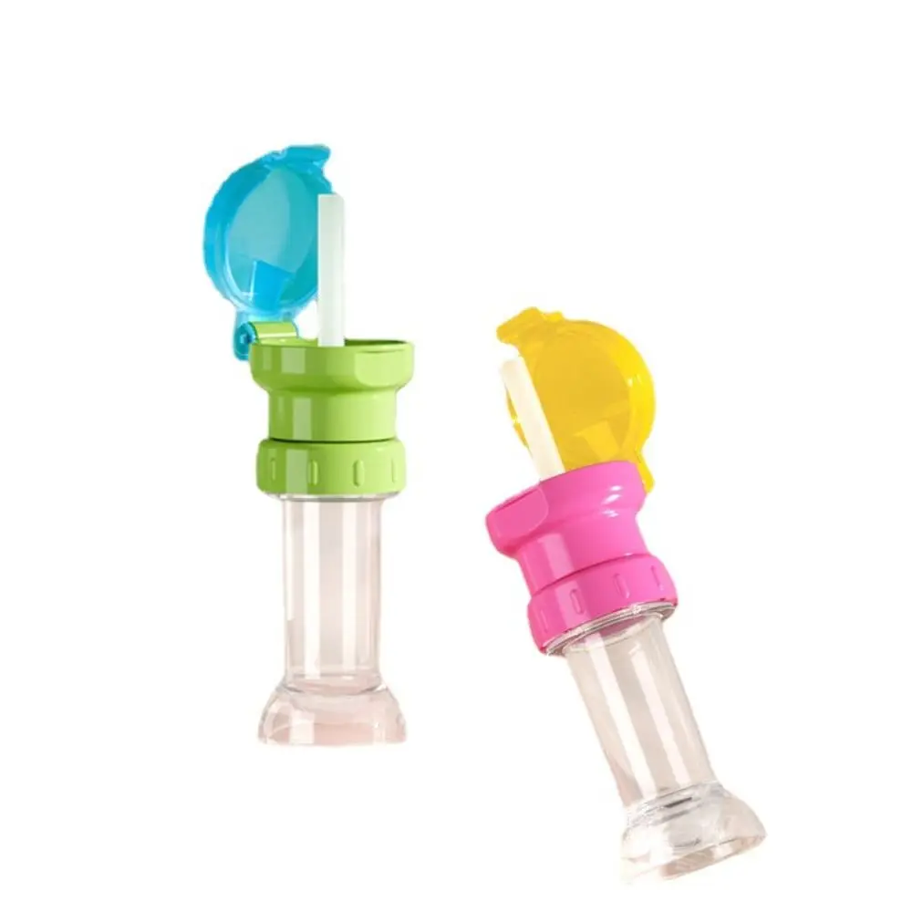 With Straw Twist Cover Cap Silicone Straw  Bottle Replacement Lid Drinking Tube Water Bottle Cap Feeding  Drinkware