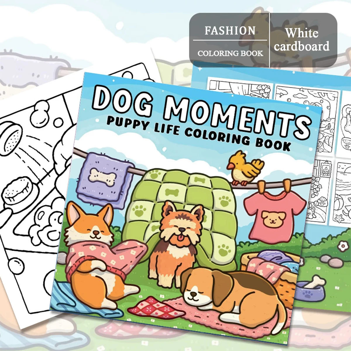 Sunny Days Coloring Books, Cheerful Scenes, Easy Coloring, For Home Parent - Child DIY, Relax, Unwind, Boost Creativity