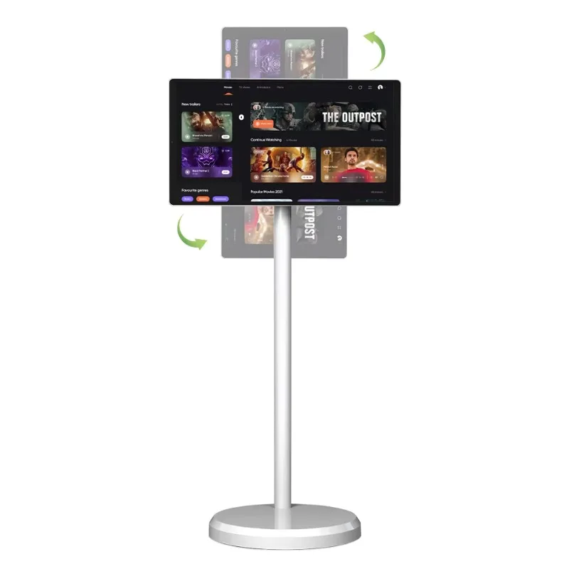 

Mobile 21.5 Inch LED Smart Companion 1080P IPS Display 8MP HD Recording for 5.0 Android 12 Portable Smart Home Control