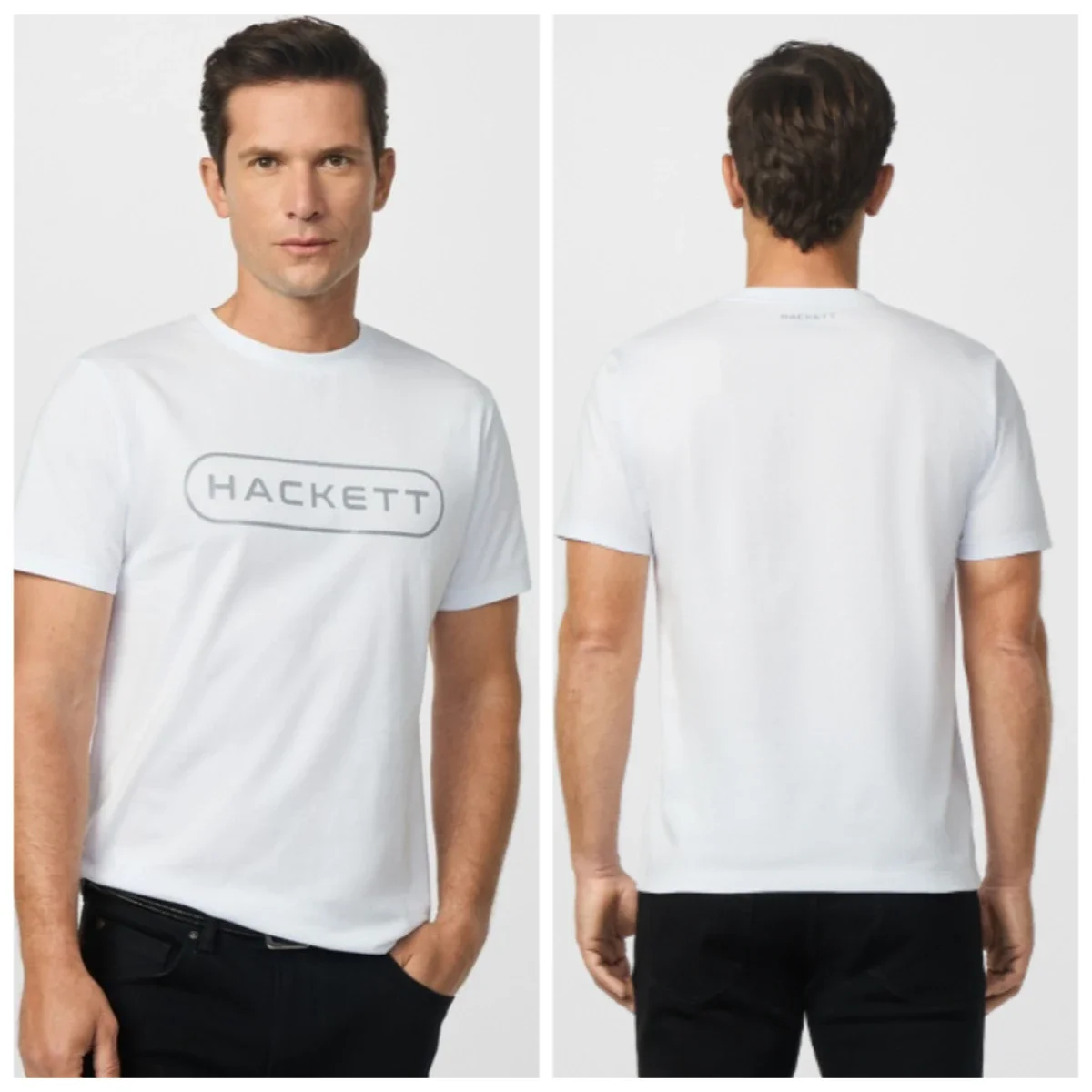 

Summer Fashion Business Men's High Quality Hackett Letter Print Short Sleeve Casual Comfort Short Sleeve T-Shirt Top Versatile