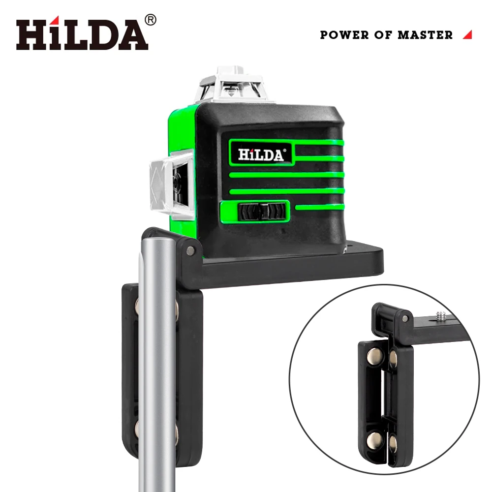 HILDA Mini Laser Level Wall Bracket Adjustable 180° For 1/4\