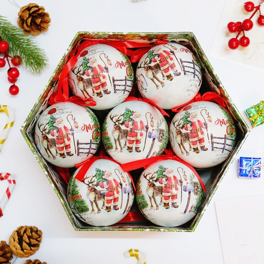 Luxury Christmas Balls Large Home Decoration Tree Balls Xmas Party Decor Christmas Spheres Christmas Tree Hanging Ornament