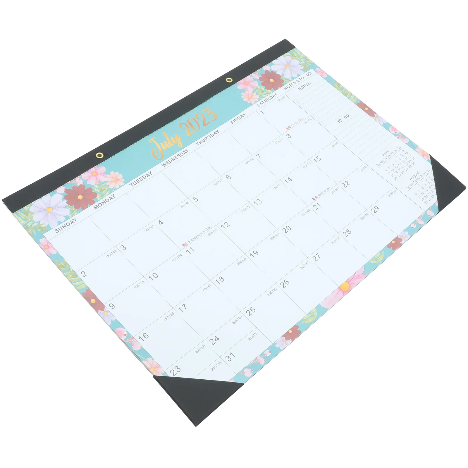 Calendario de pared para el hogar con estampado transparente, planificador mensual diario colgante delicado, calendario de organización para el hogar y la Oficina