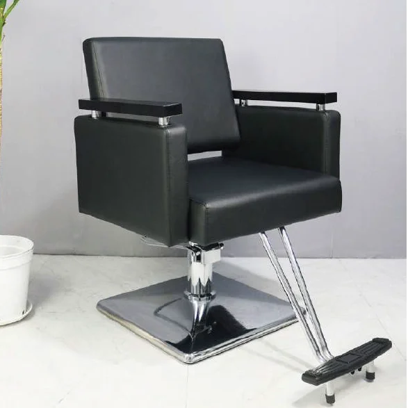 

Luxurious and Comfortable Black Salon Barber Chair with Ergonomic for Modern Hair Styling Haircut
