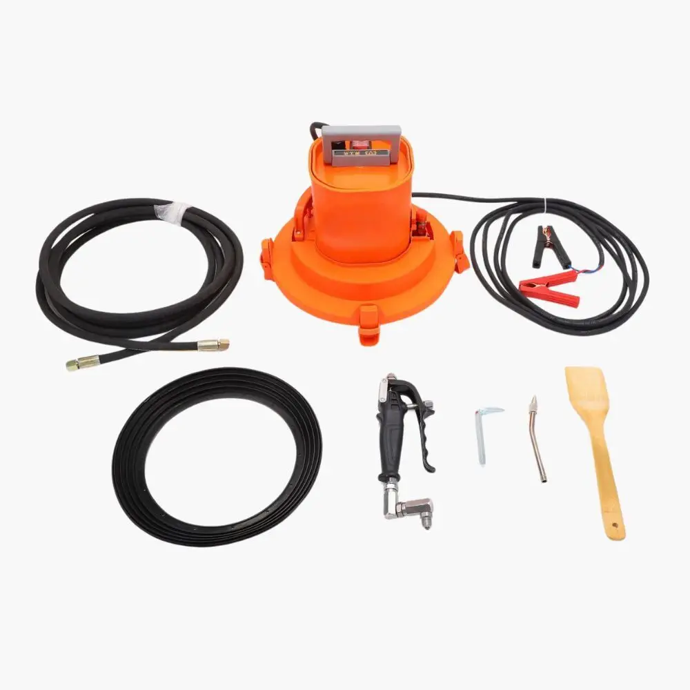 24V Portable Automatic Lubricating Injector Machine Hand Push Type Electric Grease Lubrication Barrel Drum Pump