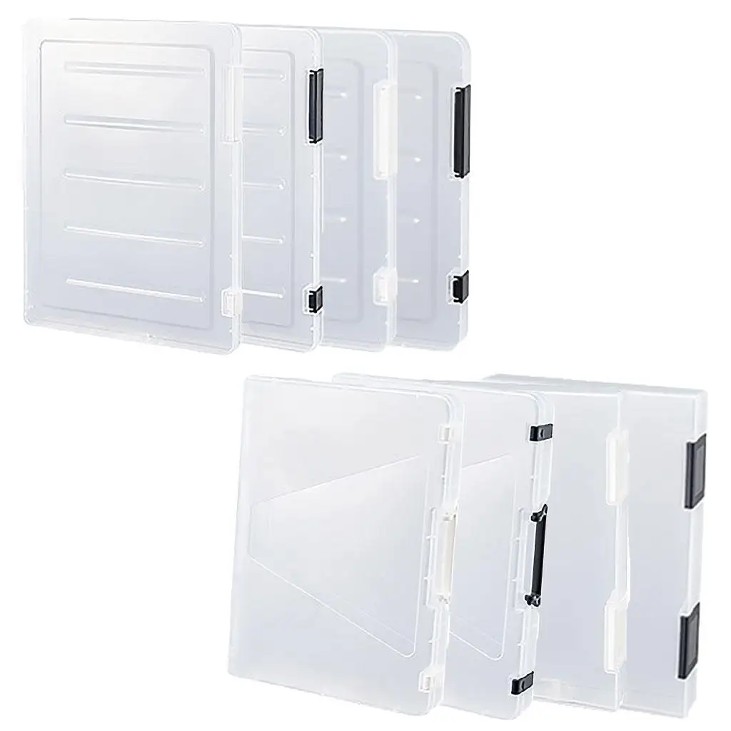 Portable , Document Paper Desk Organizers Case with Handel, -buckle Storage Container Organizers Box Case