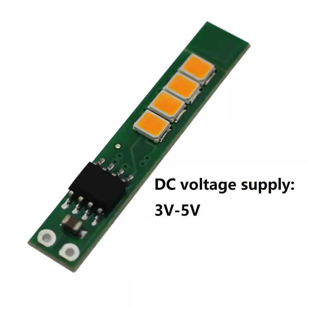 3 Stück/Set Simuliertes Kerzen-LED-Modul, Gelbes Flacker-/Atemlicht, 8 LEDs, 3-5V DC, Realistischer Kerzenlicht-Effekt – Detail 2