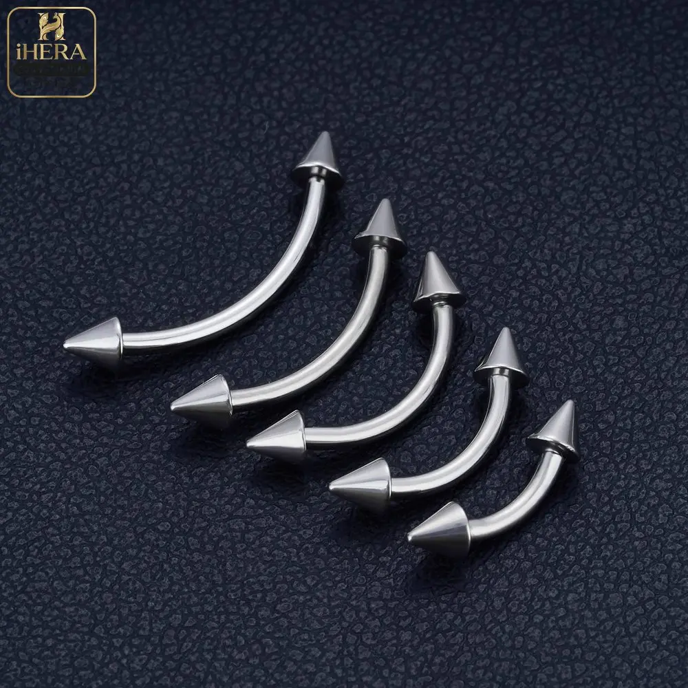 1/5PC G23 Titanium Nose Rings Piercings Lip Eyebrow Ear Septum Helix Cartilage Septum Body Jewelry Piercing Labret Nariz C Rod
