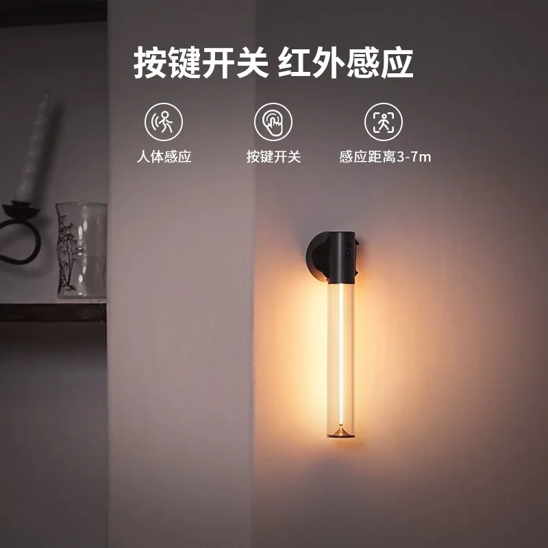 Wireless sensor light night  bedroom sleep night  camping