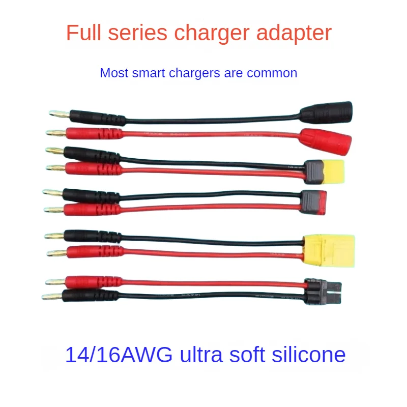 

B6AC Balance Charger Conversion Cable Banana to T Plug XT60 XT90 TRX Mini-Tamiya Battery Charging Line Parts & Accs