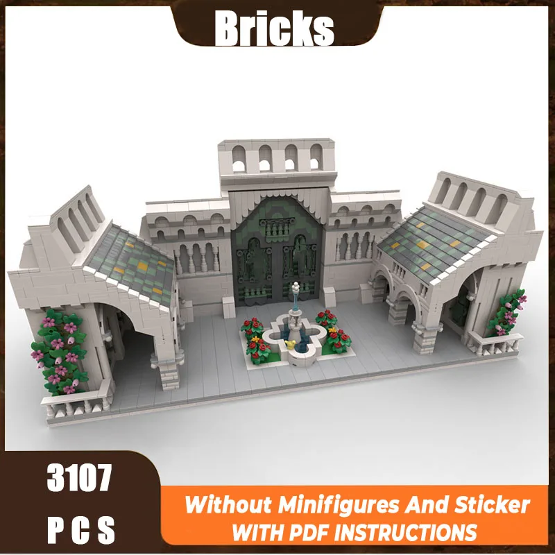 

Ring Movie 2025 New Moc Building Blocks Architecture Model Courtyard Modular Building Blocks Gift Children's Toys DIY Assembly