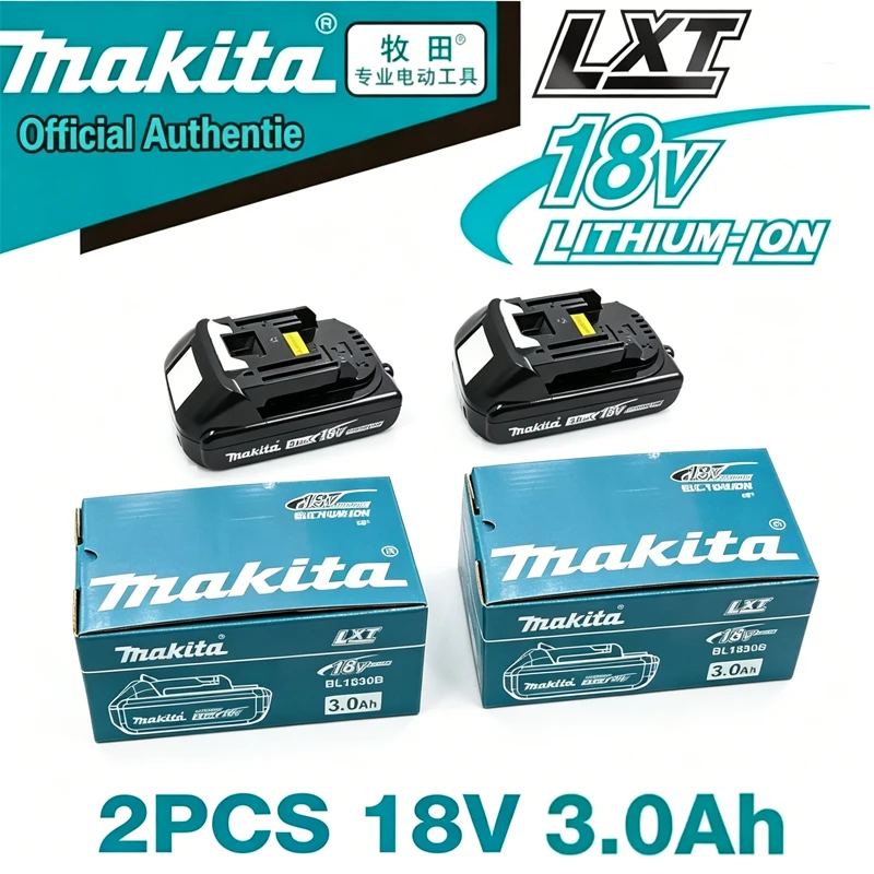 

100% Original Makita battery,18V 3.0Ah rechargeable battery, replacing Makita BL1830B L1840B L1850B L1860B,power tool battery
