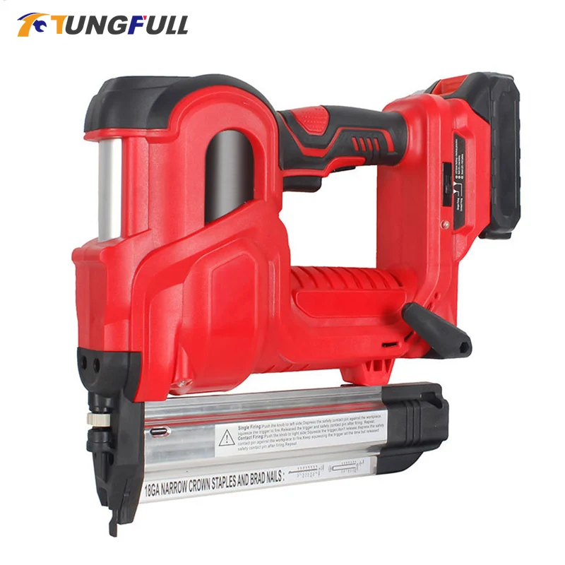 

F50/9040 Cordless Electric Nail Gun Nailer Stapler Framing Nailer Tacker Furniture Woodworking Tools Wireless Electric Stapler